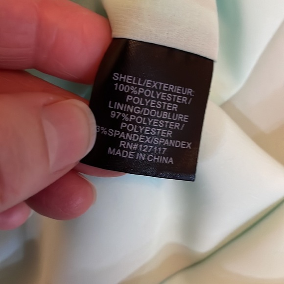 Badgley Mischka Sea Foam Green Strapless Dress Size 6 - Picture 6 of 8